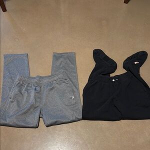 Men’s Gray and Black Joggers